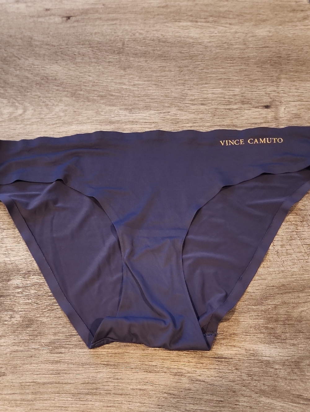 Vince Camuto Gray Hipster Bikini with Gold Logo